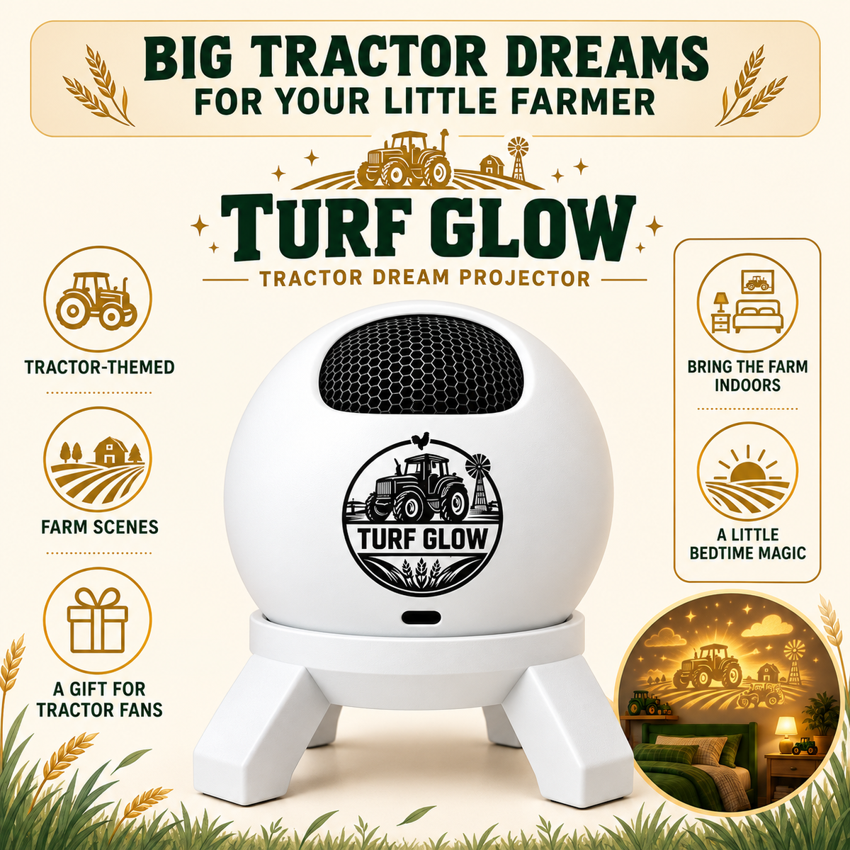 Turf Glow™ Tractor Dream Projector